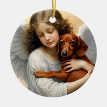 Memorial-förlust av Red Dachshund Art Photo