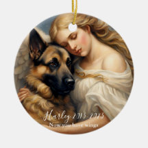 Memorial-förlust av tyska Shepherd Art Photo