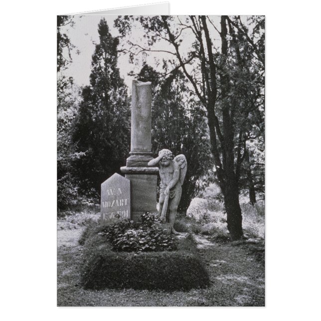 Memorial från Wolfgang Amadeus Mozart Hälsningskort (Framsidan)