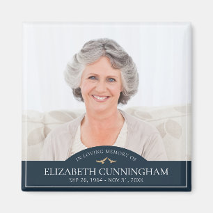 Memorial Funeral Classic Birds Foto Keepy Magnet