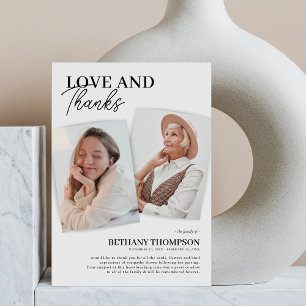 Memorial Funeral Elegant Photo - tackkort Tack Kort