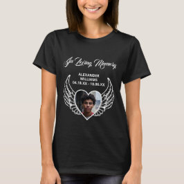 Memorial Funeral in Loving Memory Angel Vingar T Shirt