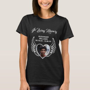 Memorial Funeral in Loving Memory Angel Vingar T Shirt