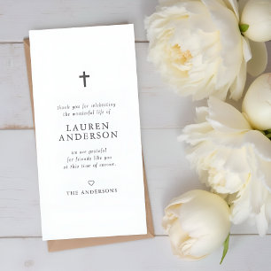 Memorial Funeral Modern Simple Chic Kor Tack Kort