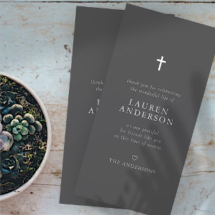 Memorial Funeral Modern Simple Chic Kor Tack Kort
