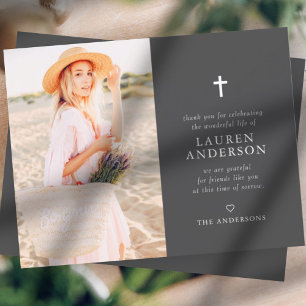 Memorial Funeral Modern Simple Chic Kor Tack Kort