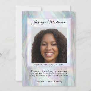 Memorial Funeral Photo Tack Kort