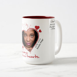 Memorial Heart-themed Keepsak Två-Tonad Mugg