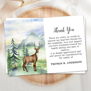 Memorial Hjort Woodland Funeral Sympathy Tack Kort