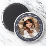 Memorial i Loving Memory Classic Anpassningsbar Ph Magnet<br><div class="desc">Den här enkla och klassiska designen består av serif-typografi och lägger till ett anpassningsbar-foto.</div>