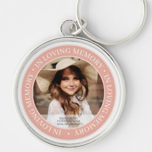 Memorial i Loving Memory Classic Anpassningsbar Ph Rund Silverfärgad Nyckelring