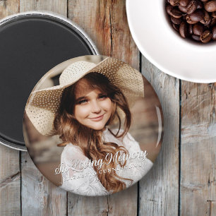 Memorial i Loving Memory Classic Elegant Photo Magnet