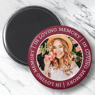 Memorial i Loving Memory Modern Anpassningsbar Pho Magnet