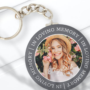 Memorial i Loving Memory Modern Anpassningsbar Pho Nyckelring