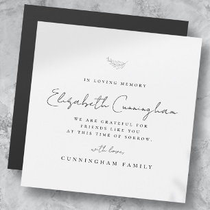 Memorial i Loving Memory Modern Simple Elegant