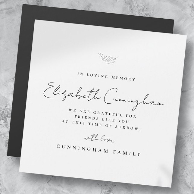 Memorial i Loving Memory Modern Simple Elegant (Skapare uppladdad)