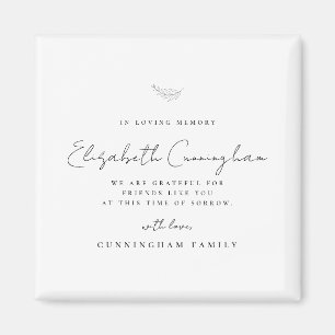 Memorial i Loving Memory Modern Simple Elegant Magnet