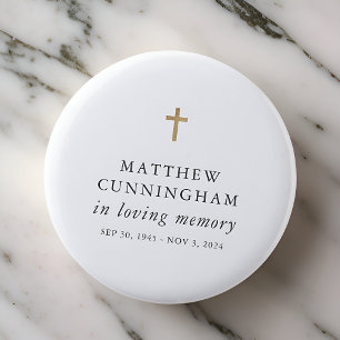 Memorial i Loving Memory Modern Simple Kor Knapp
