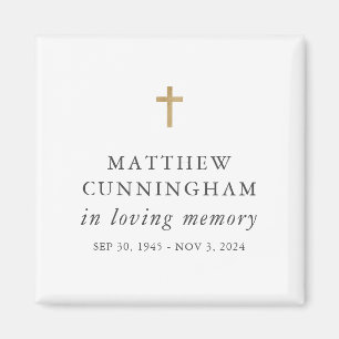 Memorial i Loving Memory Modern Simple Kor Magnet