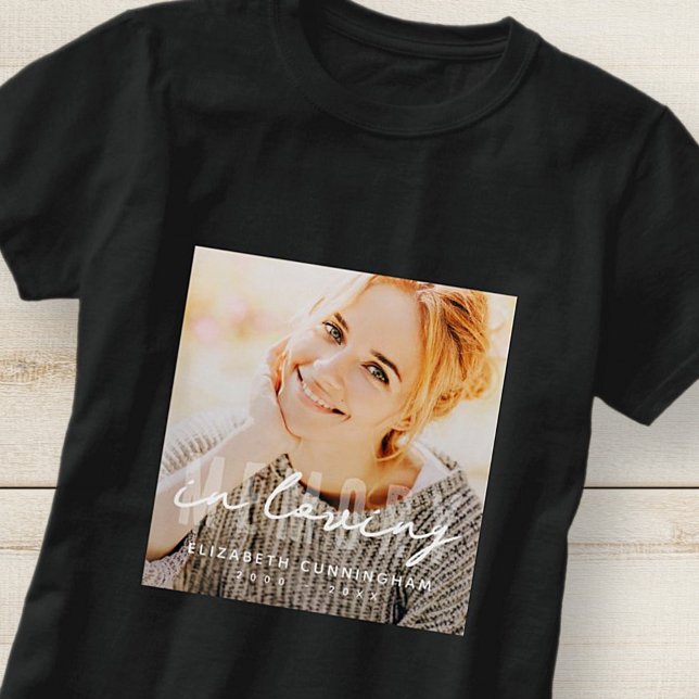 Memorial i Loving Memory Simple Elegant Photo T Shirt (Skapare uppladdad)