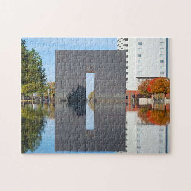 Memorial i Oklahoma Jigszle Puzzle Pussel (Horisontell)