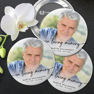 Memorial i Personligen Loving Memory Photo Knapp