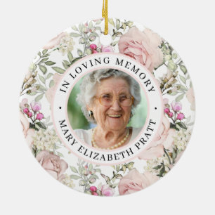 Memorial in Loving Memory Photo jul Ceramic Julgransprydnad Keramik