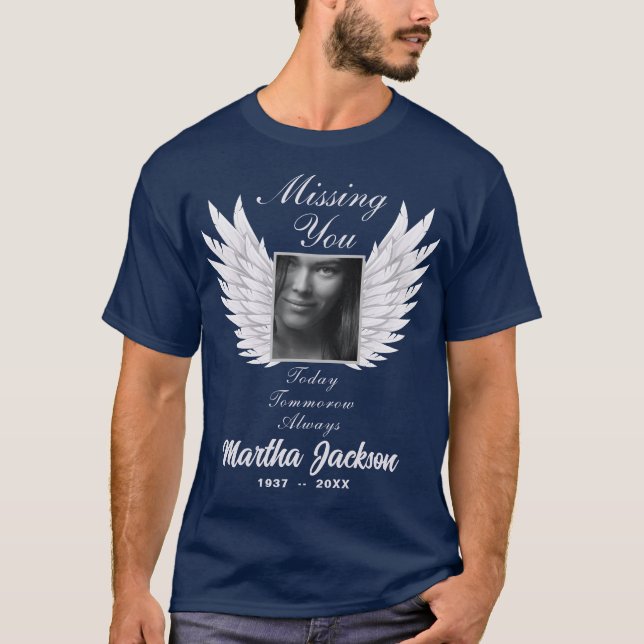 MEMORIAL Jag saknar dig Mourning T-Shirt (Framsida)