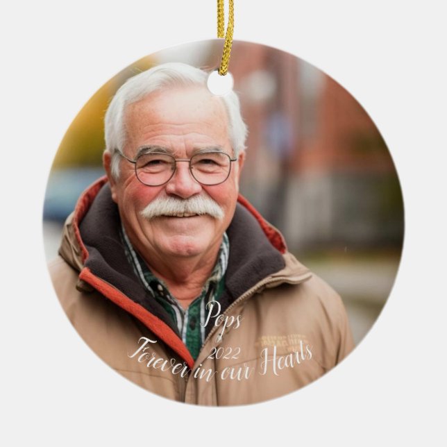 Memorial Keepsak Personlig jul - prydnad Julgransprydnad Keramik (Framsidan)