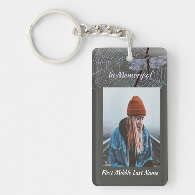 Memorial Keepsake  Card Dragonfly Dewdrops (Framsidan)