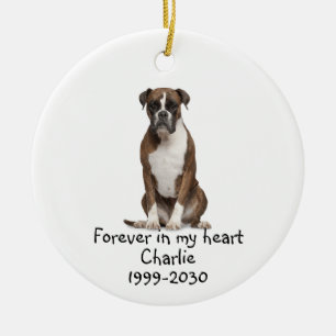 Memorial Keepsaké Hund Pet Animal Ceramic Ornament