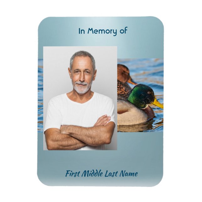 Memorial Keepsake Mallard Ducks Bird Magnet (Vertikal)