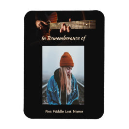 Memorial Keepsaké Remembran Music Guitar Magnet