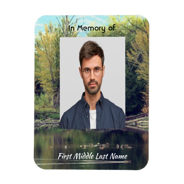 Memorial Keepsaké Sjö Pond Park Ankor Magnet (Vertikal)