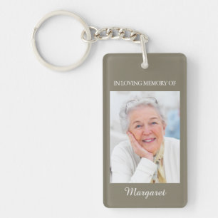 Memorial Keepsakes   Nyckelring med Photo & Ro