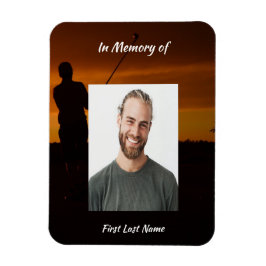 Memorial KeepsakGolfer Golfing Golf Magnet