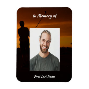 Memorial KeepsakGolfer Golfing Golf Magnet