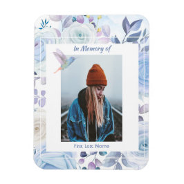 Memorial KeepsakHummingbird Blue Ro Magnet