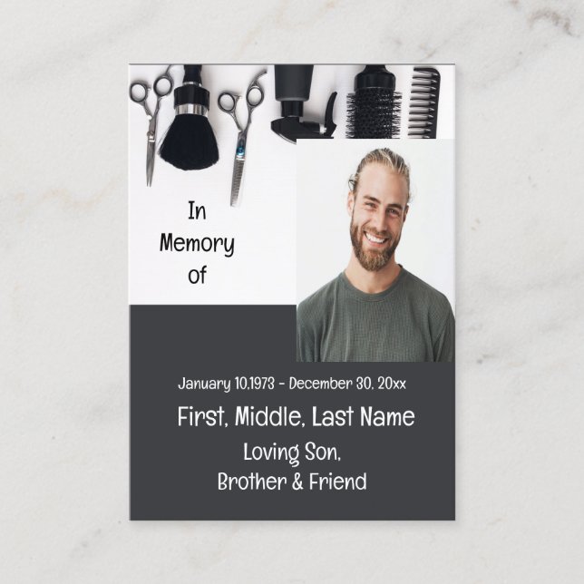 Memorial Keepsaks Lawyer Law Law Law Visitkort (Framsida)