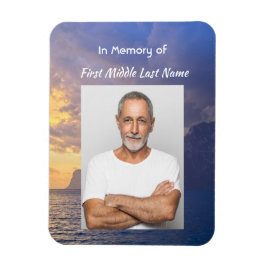 Memorial KeepsakSea Himmel Cloud Island Magnet