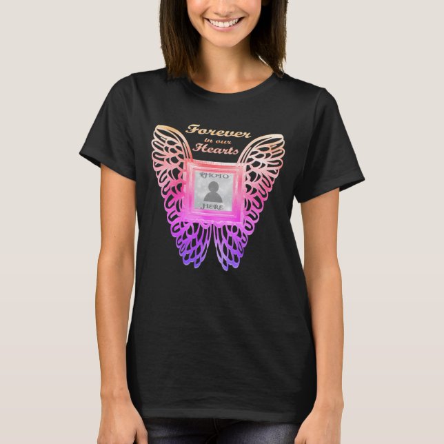 Memorial| Lägg till bild Butterfly Vinge T Shirt (Framsida)