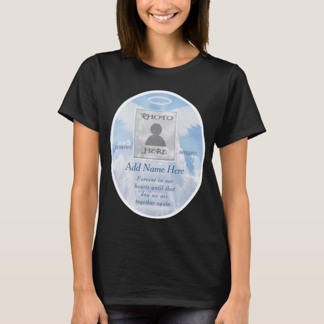 Memorial| Lägg till bild T-Shirt (Framsida)