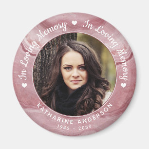 Memorial Loving Memory Ro Quartz Photo Funeral Magnet