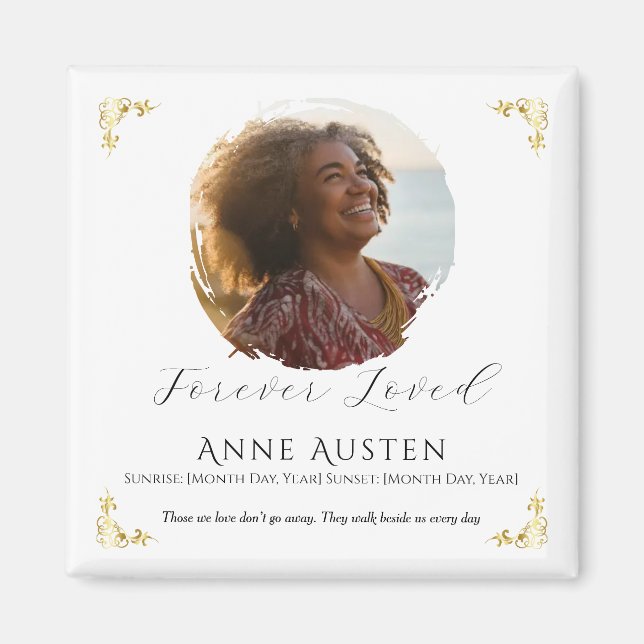 Memorial Magnet – Personalized Tribute Keepsake (Framsidan)