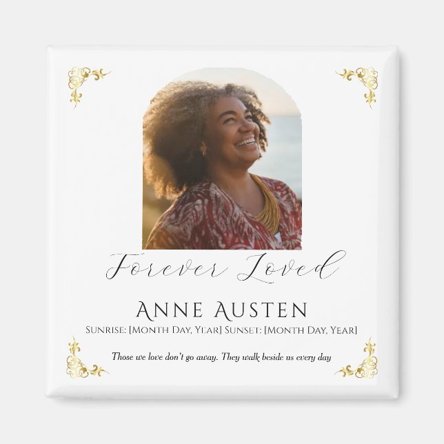 Memorial Magnet – Personalized Tribute Keepsake (Framsidan)