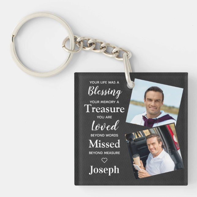 Memorial Memory-foto för Dikt Faux-läder (Framsidan)