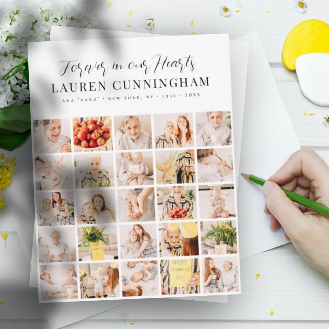 Memorial Modern enkel, minimalistisk 25-fotokollag (Skapare uppladdad)