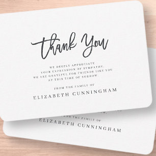 Memorial Modern, enkel minimalistisk i överljudsmi Tack Kort