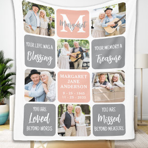 Memorial Modern minnesminne, Anpassningsbar 6 foto Fleecefilt