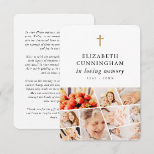 Memorial Modern Simple 9 Photos Prayer Tack Kort